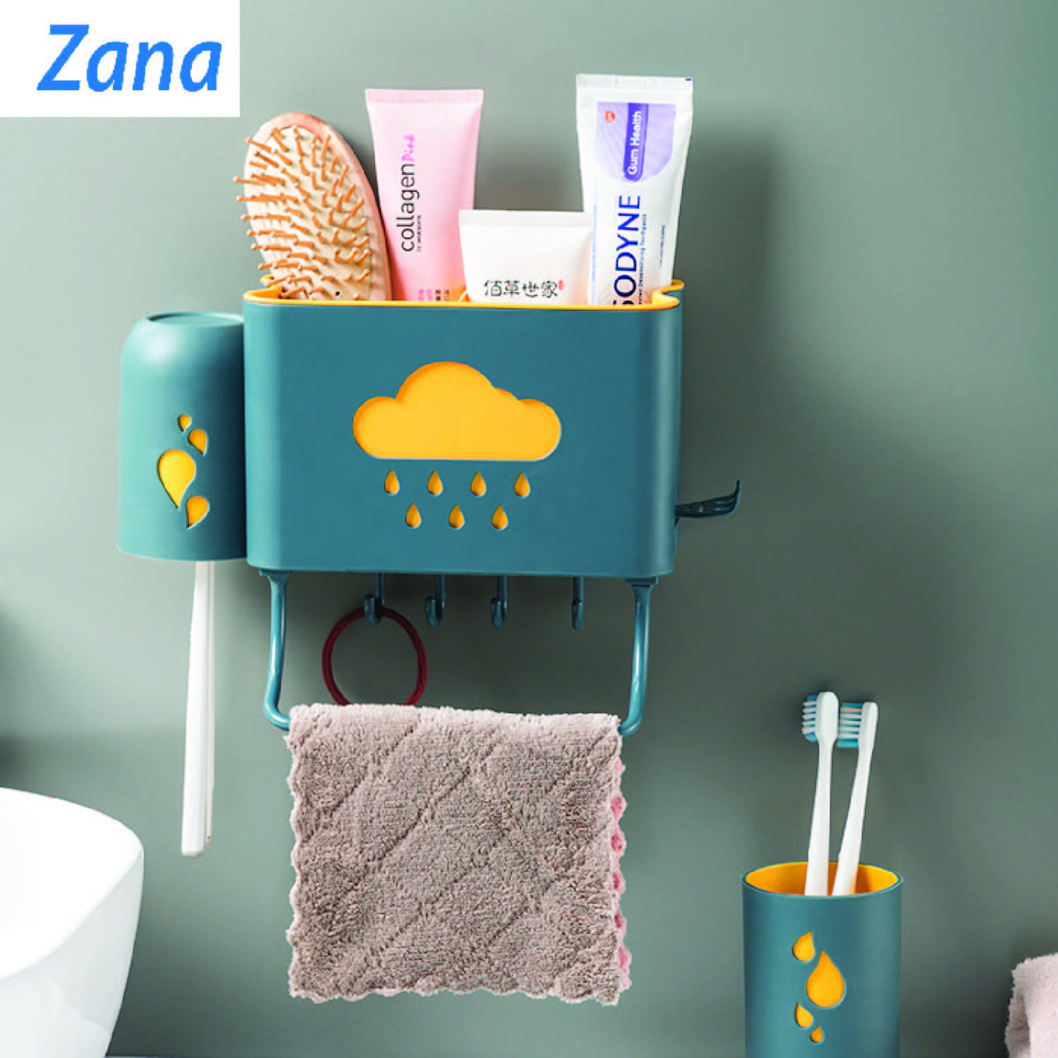 BÁO GIÁ Kệ Để Bàn Chải Kem Đánh Răng | Shopee Lazada Sendo Tiki mới nhất 74 Kệ để đồ phòng tắm , giá kệ để đồ phòng tắm dán tường đa năng đựng bàn chải kem đánh răng + 2 cốc đánh răng