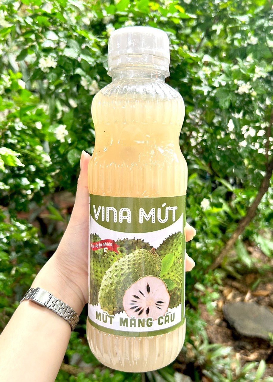 Hot sinh tố mãng cầu vina mứt 1l - siro syrup mãng cầu 750ml làm trà trái cây