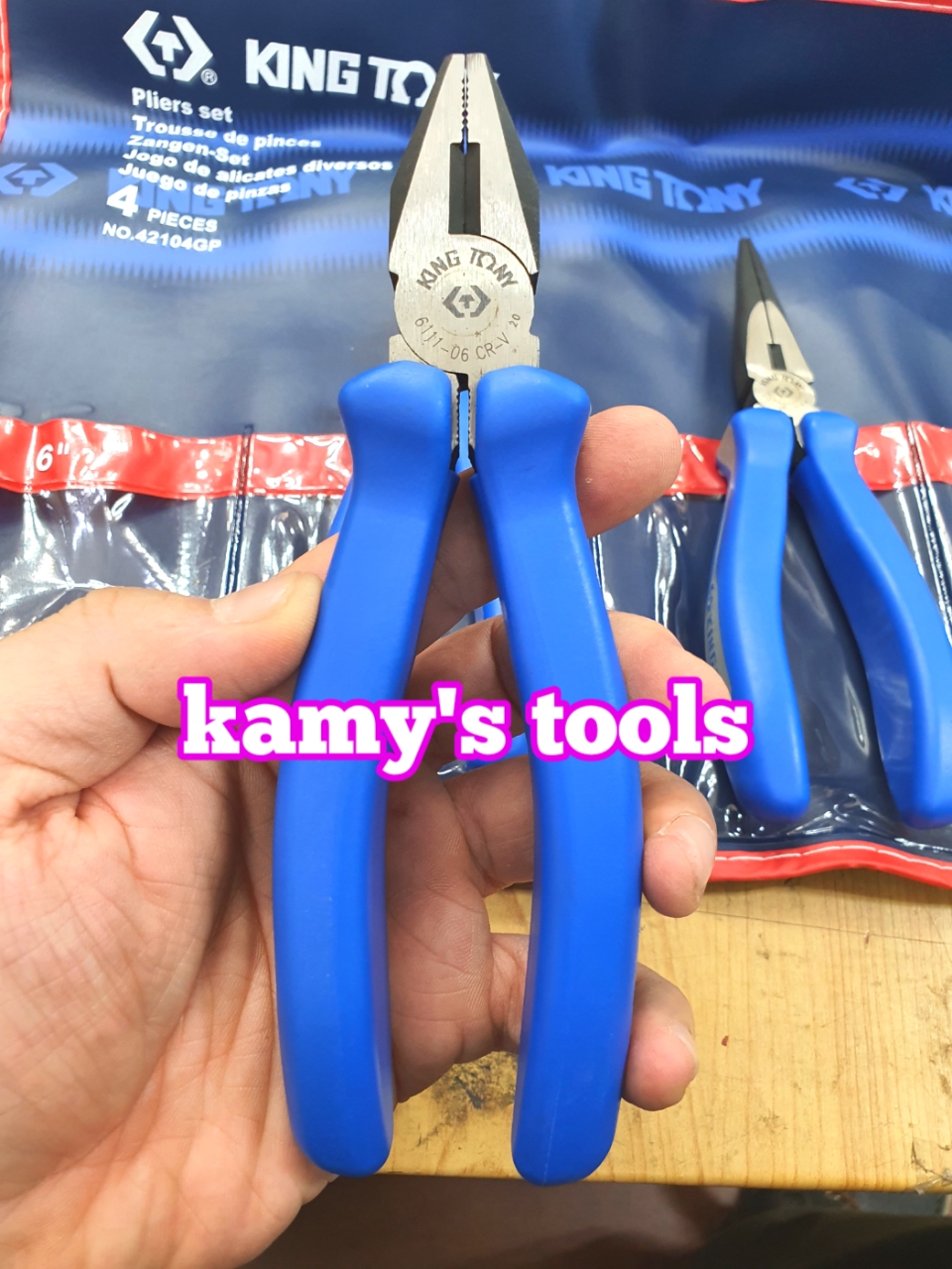 [HCM]Bộ kìm 4 cái Kingtony model 42104GP01 (Kìm cắt điện nhọn mỏ quạ)