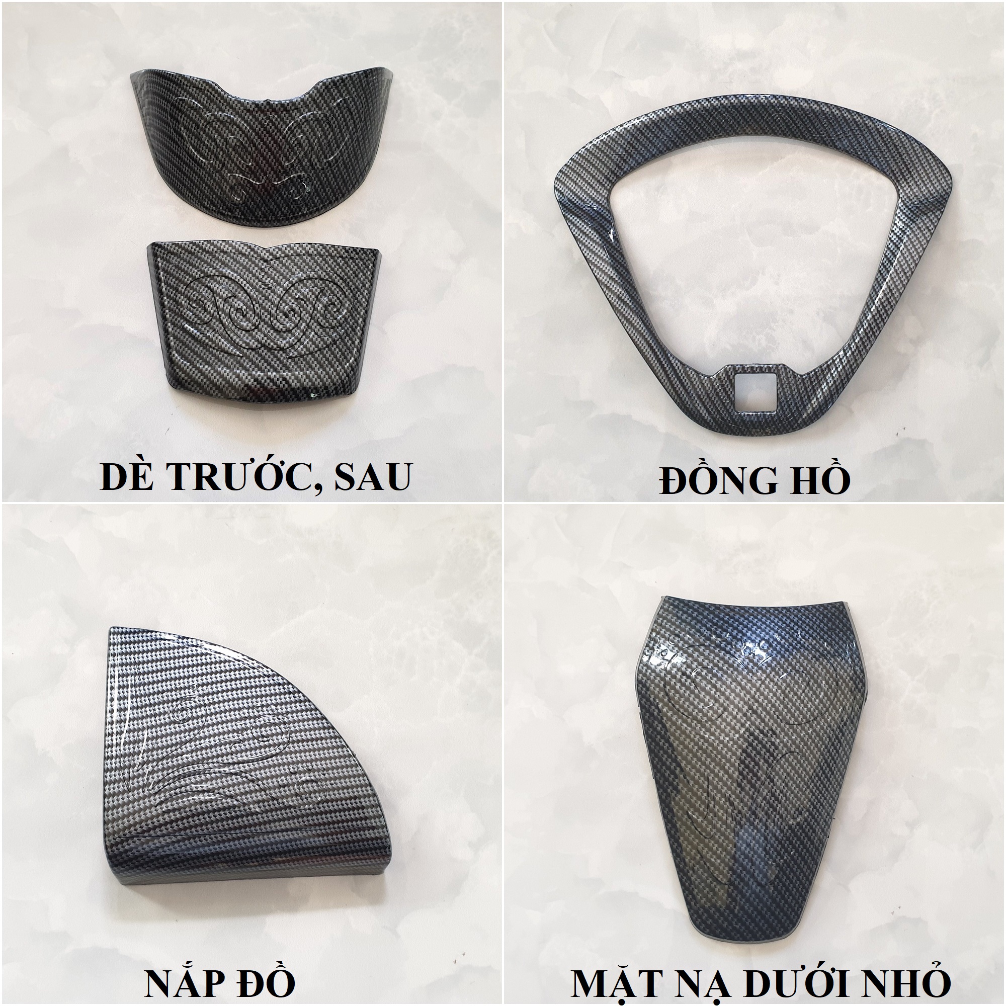 Ốp trang trí xe Vision 2021-2025 Carbon Artistar