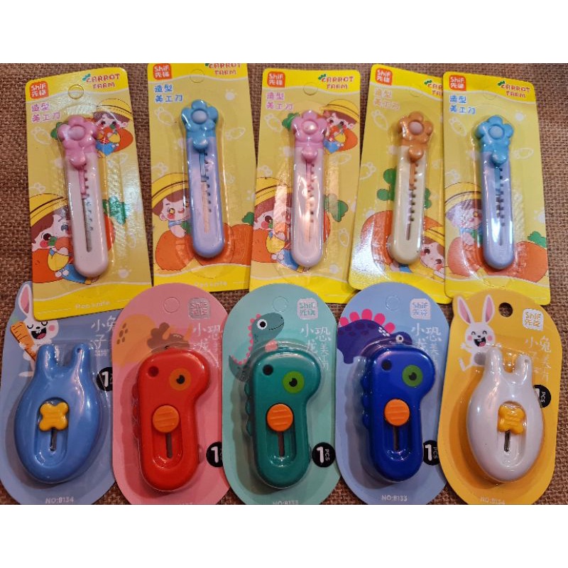 Dao rọc giấy mini cute nhiều hình dễ thương (giao mẫu ngẫu nhiên ạ)- (dao dọc giấy)
