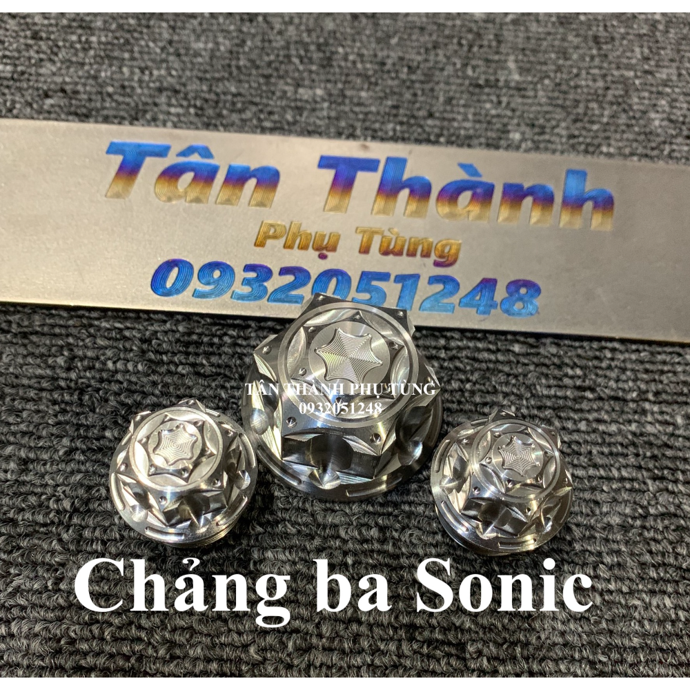 Bộ ốc chảng ba SONIC kiểu bông (bộ 3 con)