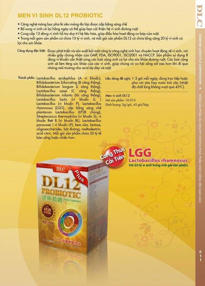 [HCM]Men vi sinh DLC( DL12 PROBIOTIC)