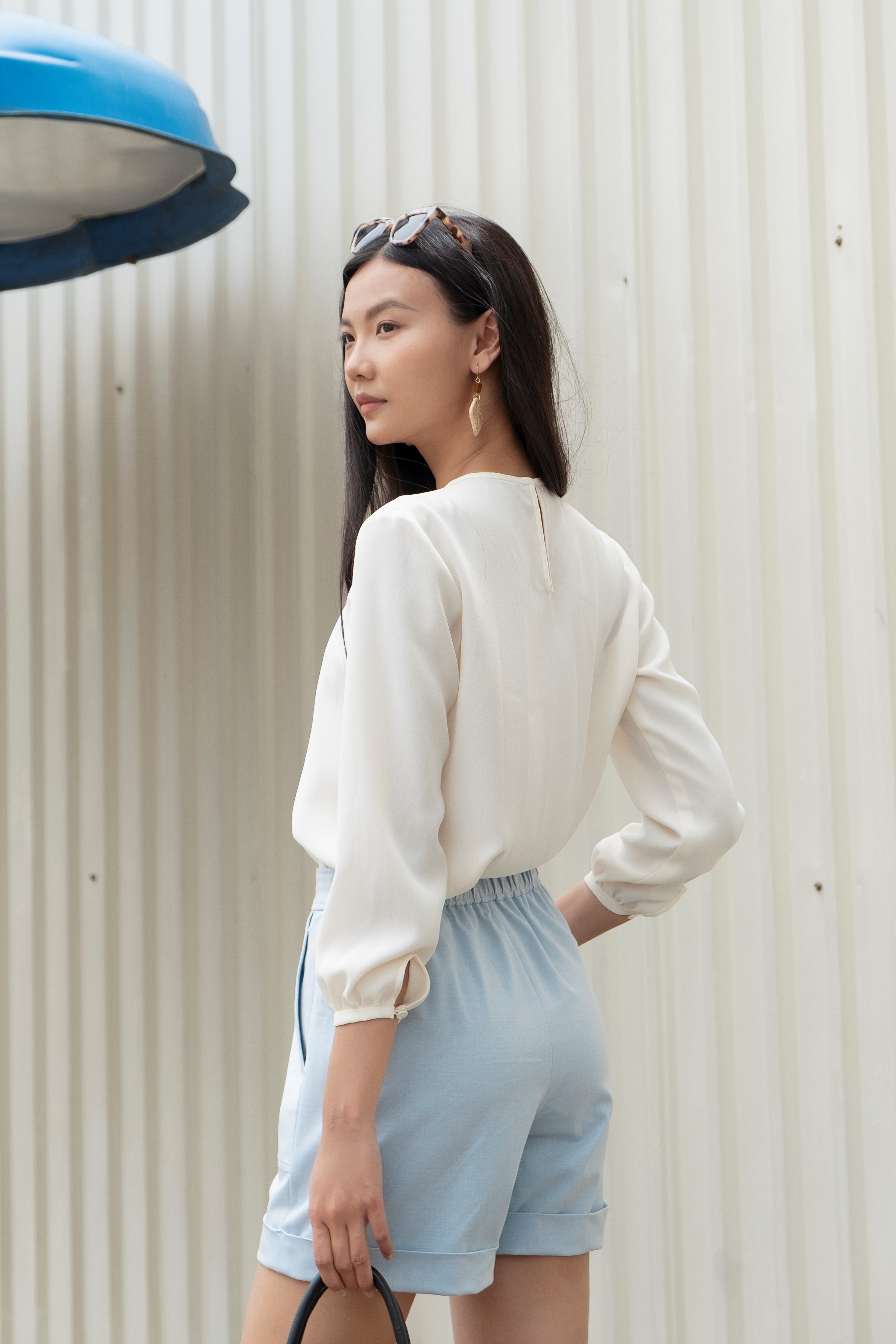 Kimilie - Áo Tay Dài Cổ Tròn Natalie