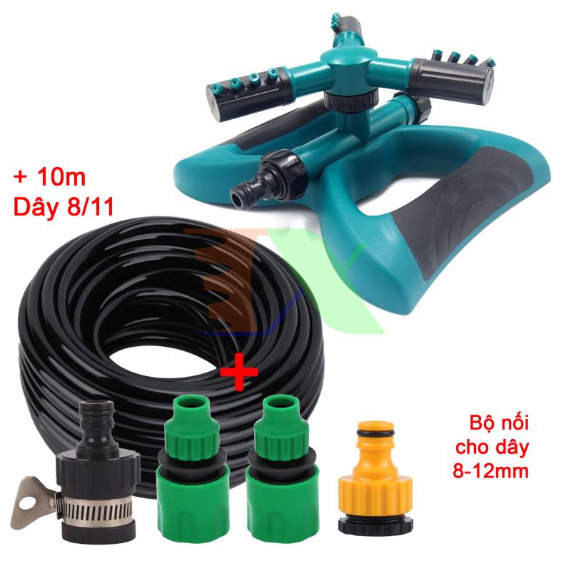 Nozzle watering plants automatic 3 wing rotatable 360 ° t3c-cb bundled wire quick connector, stand the butterfly wings, watering grass, vegetables, flowers, water cooling roof, curing Concrete
