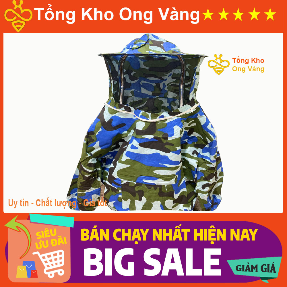 FreeShip Max Áo Liền Mũ Nuôi Ong,Bắt Ong Tránh Bị Đốt