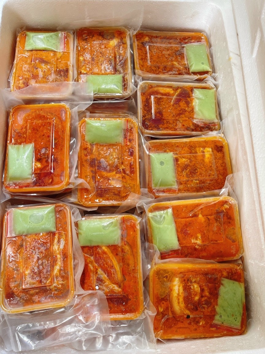 Heo rừng ướp sa tế 500gr kèm muối ớ xanh
