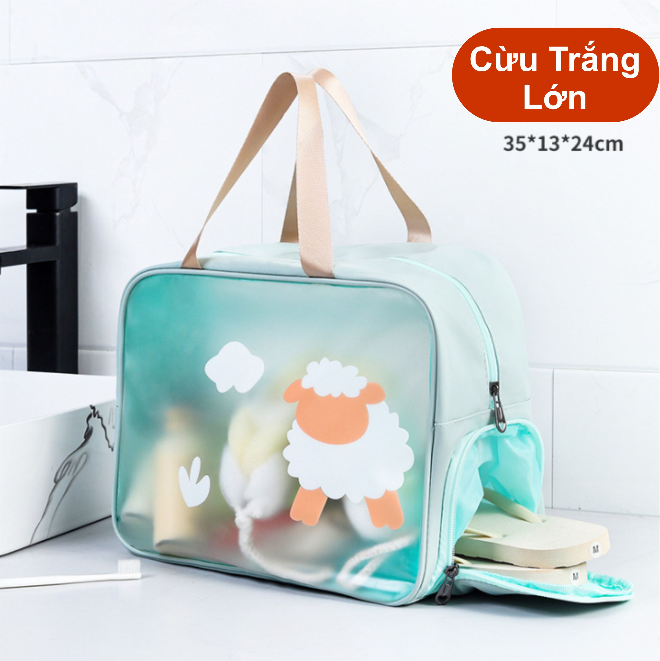 Túi Đựng Đồ Đa Năng Cừu Trắng