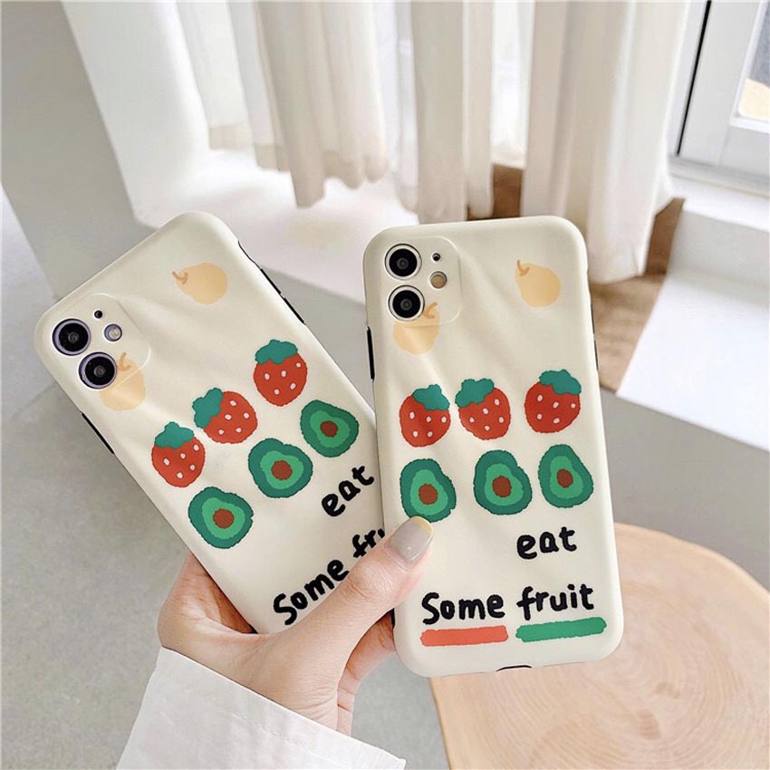 Ốp lưng iphone cao cấp full viền ốp silicon eat some fruit dành cho iphone6/ iphone 6 plus/ iphone 7/ iphone 7plus/ iphone 8/ iphone 8plus/ iphone X/ iphone Xs max/ iphone 11/ iphone 11 pro/ iphone 11 pro max
