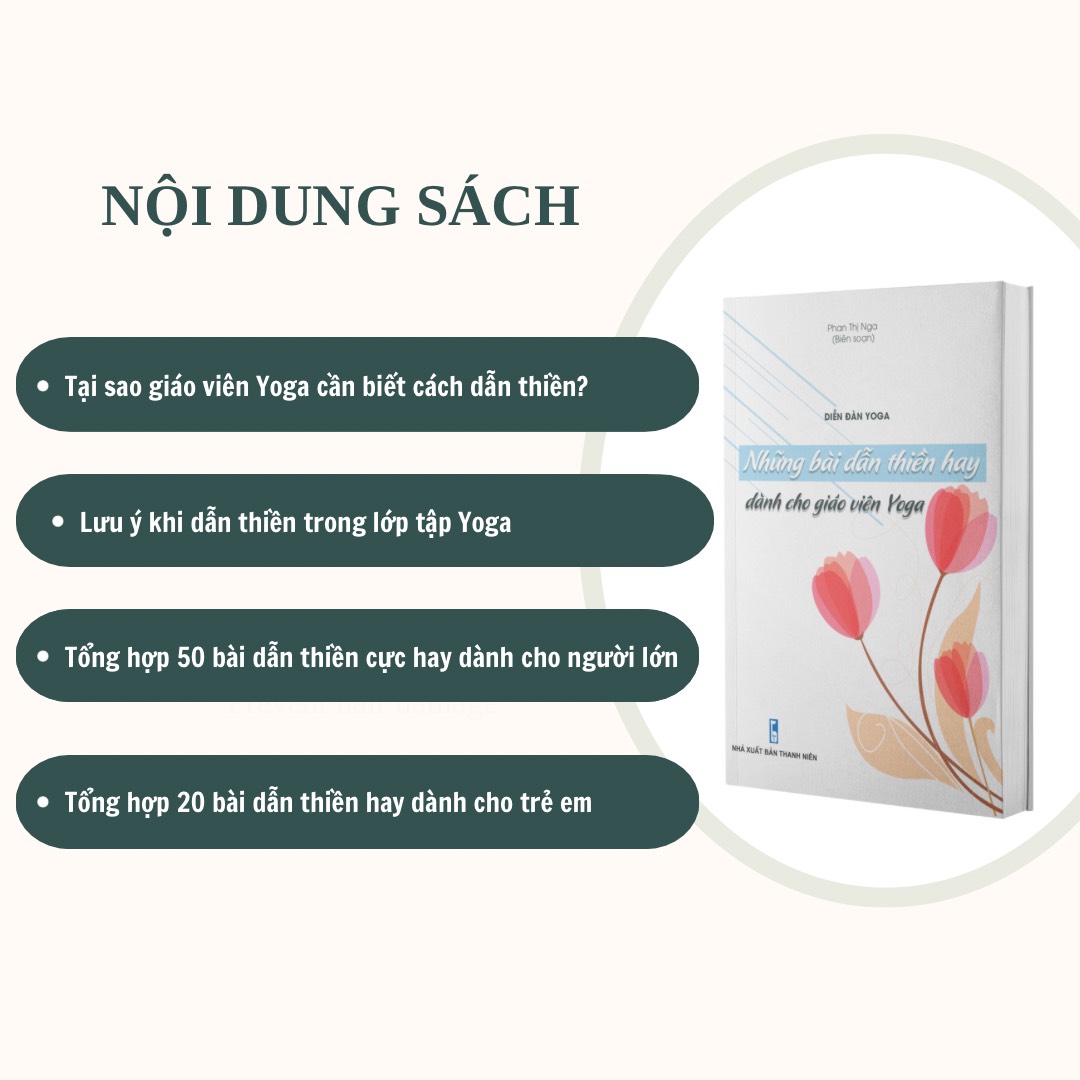 Combo sách cơ bản cho giáo viên: Giáo án giảng dạy và luyện tập yoga + Những bài dẫn thiền hay dành cho giáo viên yoga