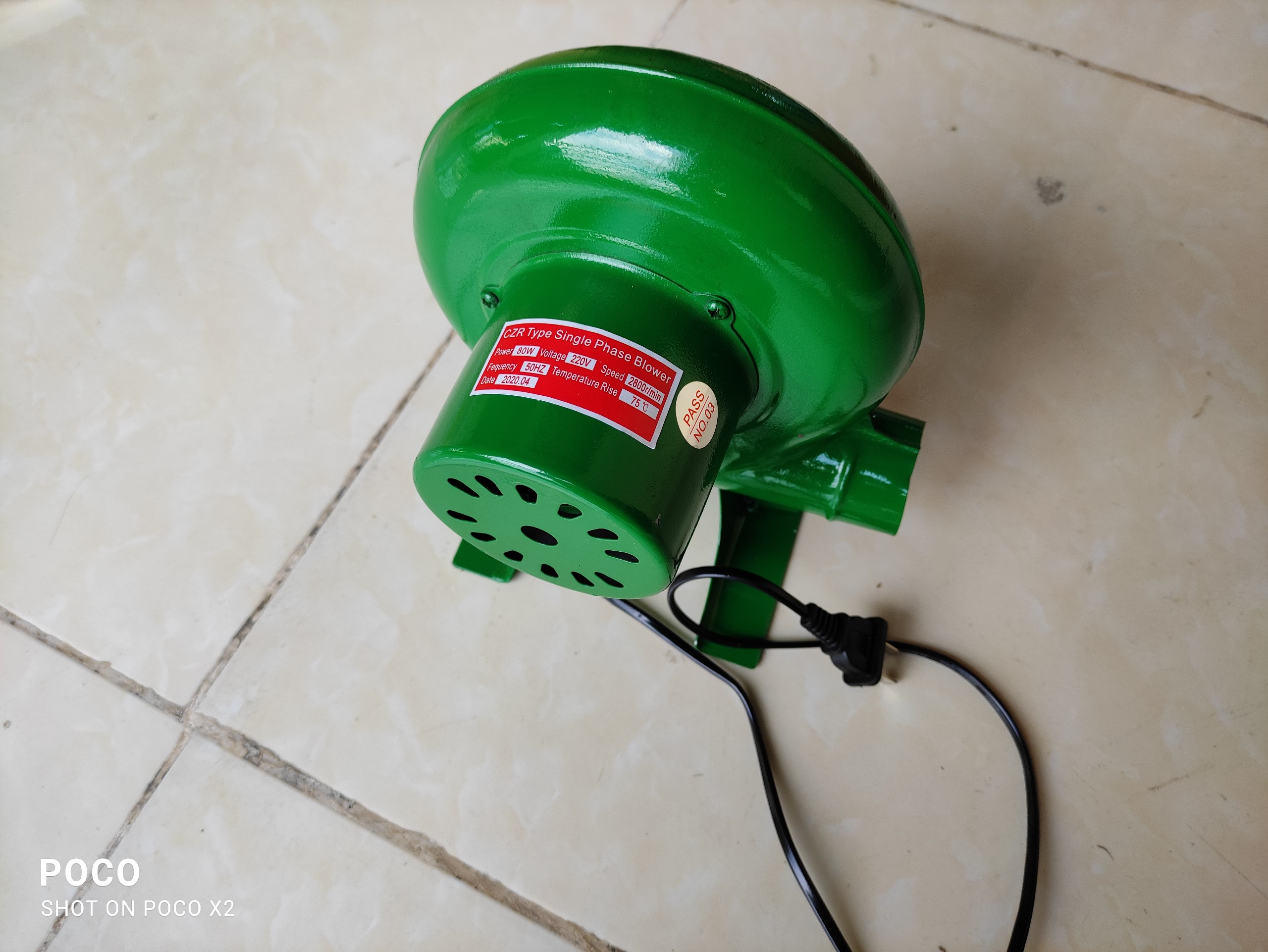 (Chỉnh tốc độ) Quạt thổi bếp 80W, quạt thổi than, quạt nhóm lò, quạt nướng chả