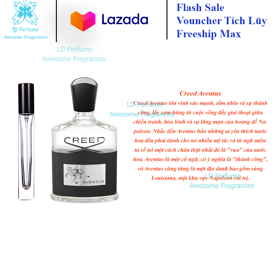 [HCM][LD Perfume] Chiết 5 - 10ml Nước hoa nam Creed Aventus