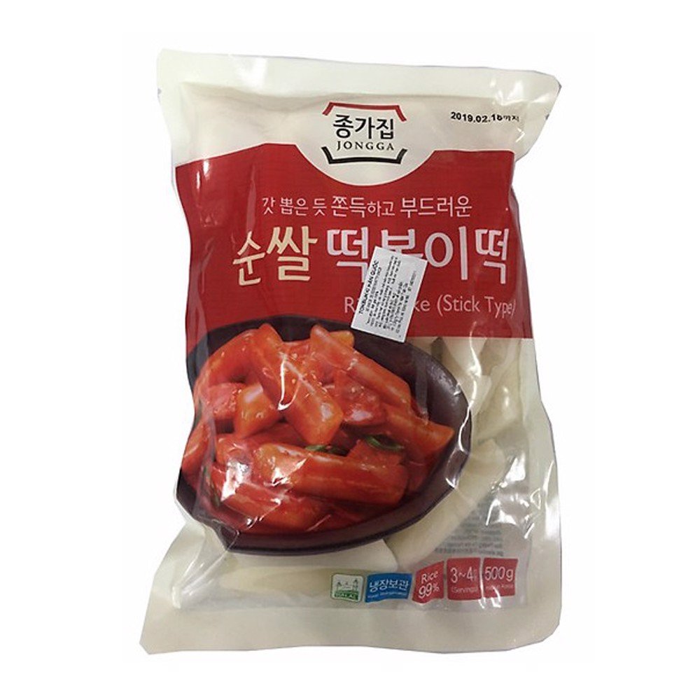 Bánh gạo Topokki Hàn Quốc nhập khẩu (500g) 대상) 종가집 순쌀 떡국떡 500g