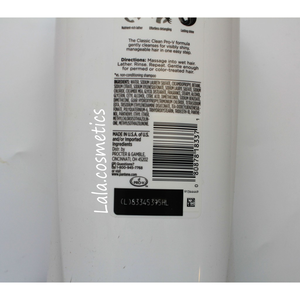 [900ml] Dầu gội xã Pantene 2in1 hàng Mỹ