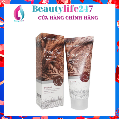 [HCM]Sữa rửa mặt 3W Clinic 100ml Hàn Quốc tuýp 100ml
