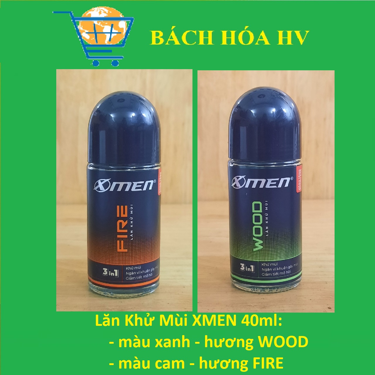 Lăn khử mùi XMEN 40ml - BACH HOA HV