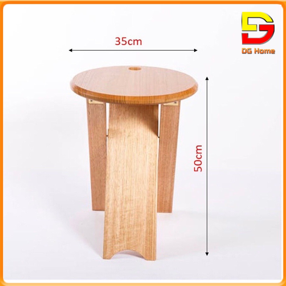 Ghế ban công quầy bar gấp gọn độc đáo ghế gỗ dghome cao cấp dài 50-60cm dh-26
