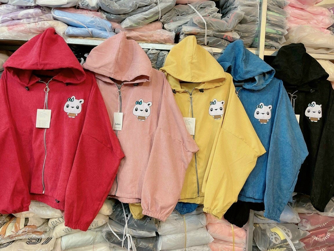 Áo khoác kaki nhung quảng châu mới