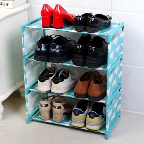 Kệ Giày, Kệ Sách Lắp Ráp 4 Tầng Tiện Lợi (giao màu ngẫu nhiên), dễ lắp ráp, không thấm nước, chắc chắn