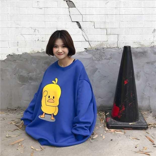 [HCM]ÁO SWEATER IN HÌNH VỊT CON XẤU XÍ CỰC NGỘ NGHĨNH ĐÁNG YÊU Y HÌNH TP0512007 - AN KHANG FASHION