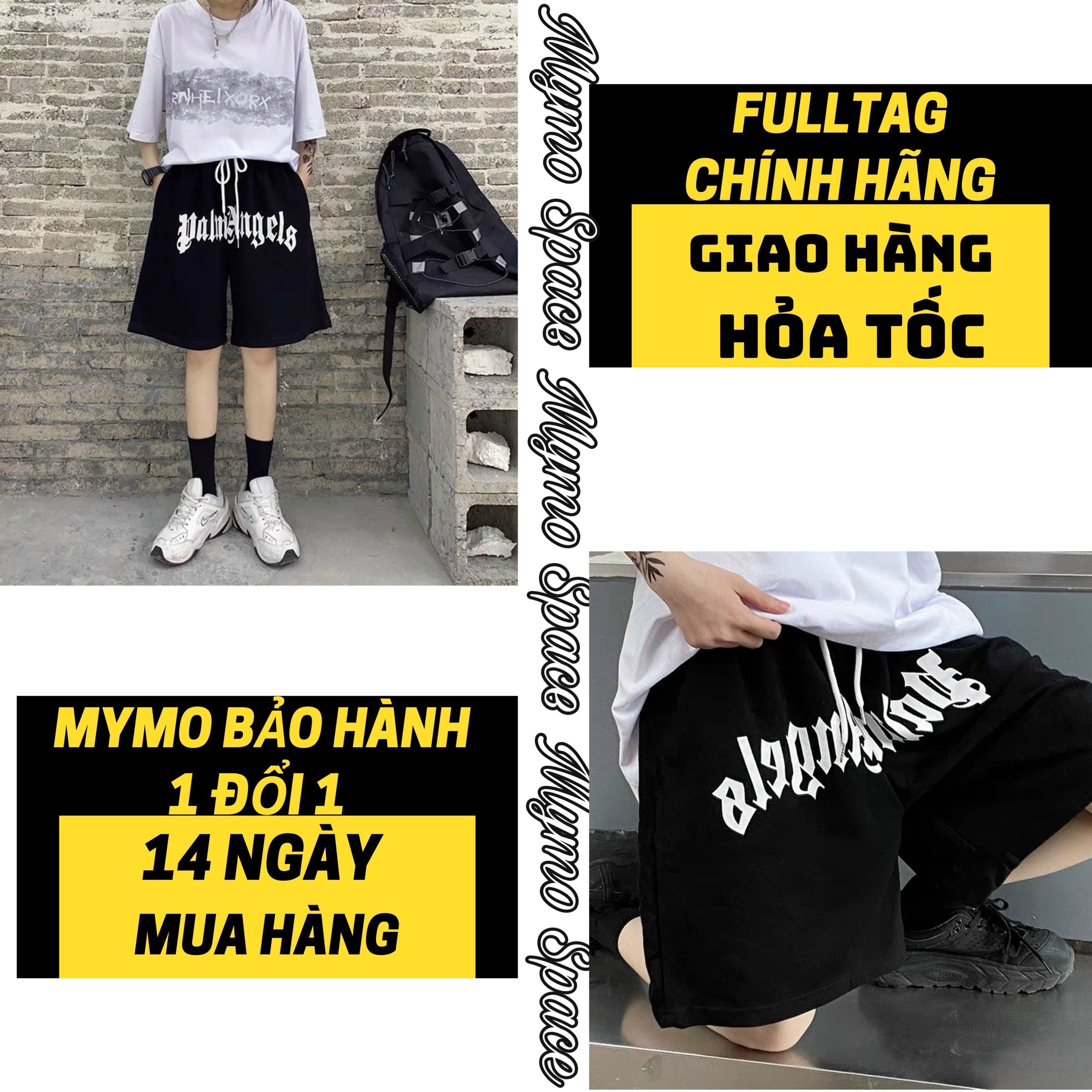 [FULLTAG CHÍNH HÃNG] QUẦN SHORT PALM ANGEL | SHORT THUN BASIC | CHUẨN CAO CẤP 1:1 LOCAL BRAND