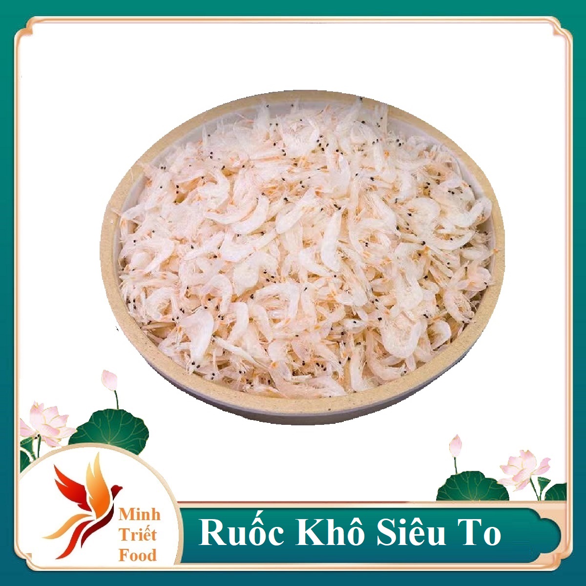 Ruốc Khô, Tép biển khô MINH TRIẾT loại ngon 500GR phơi khô sạch sẽ, vị ngọt tự nhiên, thơm ngon, có nhiều dinh dưỡng