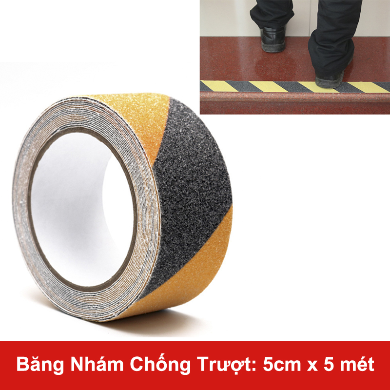 Băng Keo Nhám Cát Chống Trượt Siêu dính (rộng 5cm dài 5 mét)