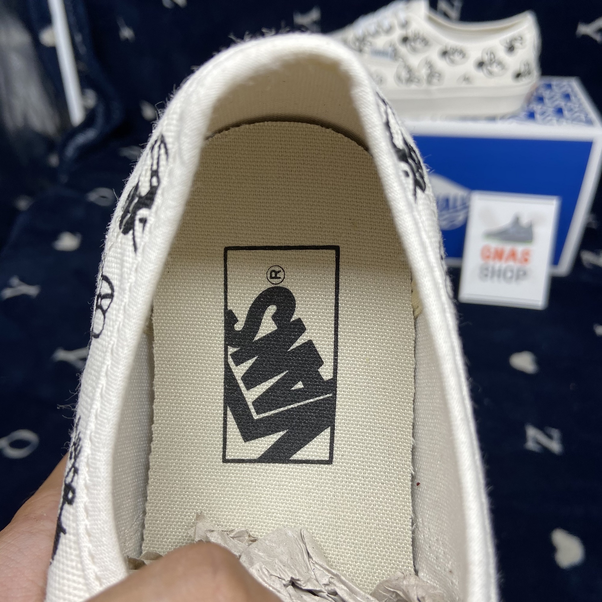 [HCM]Giày thể thao nữ Vans Mickey trắng đen chuẩn 1:1