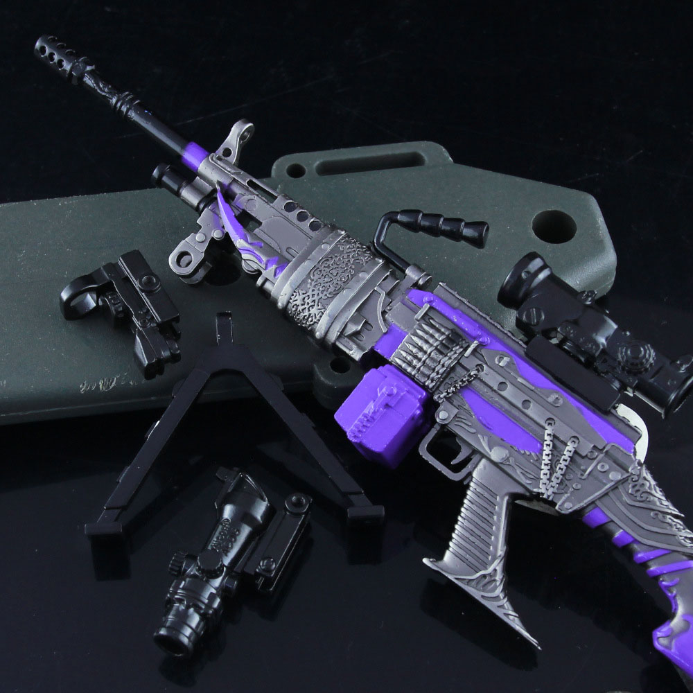Mô Hình PUBG Kim Loại M249 Collector 3 Scope