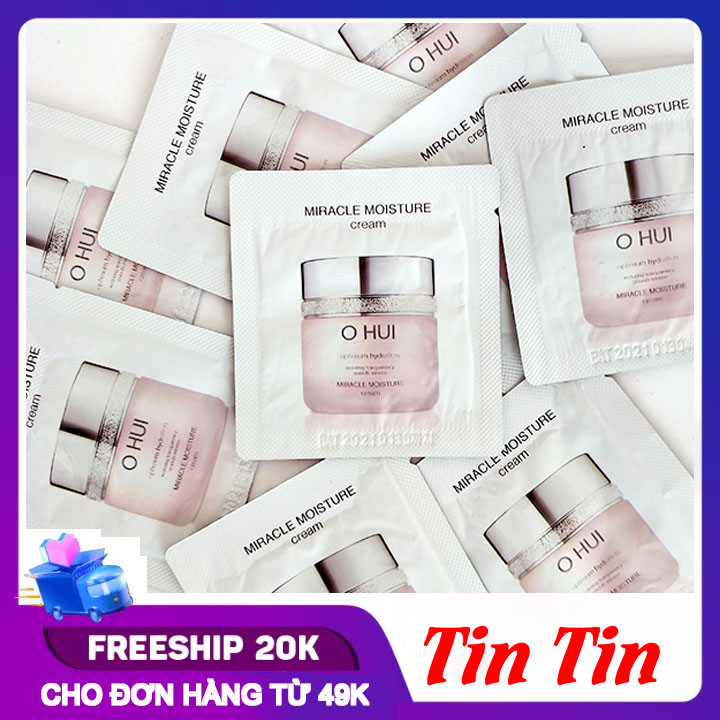 Combo 40 Gói Sample Kem Dưỡng Ẩm Dành Cho Da Khô Ohui Miracle Moisture Cream 1mlx40