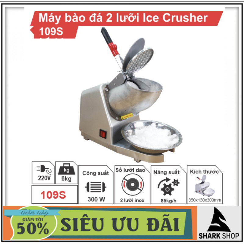 2-blade snow flake, 2 caps multi-functional ice machine, fluffy snow sand blender, high capacity grinder, large ice, small all machine is fast and silent for home, cafe, tea shop