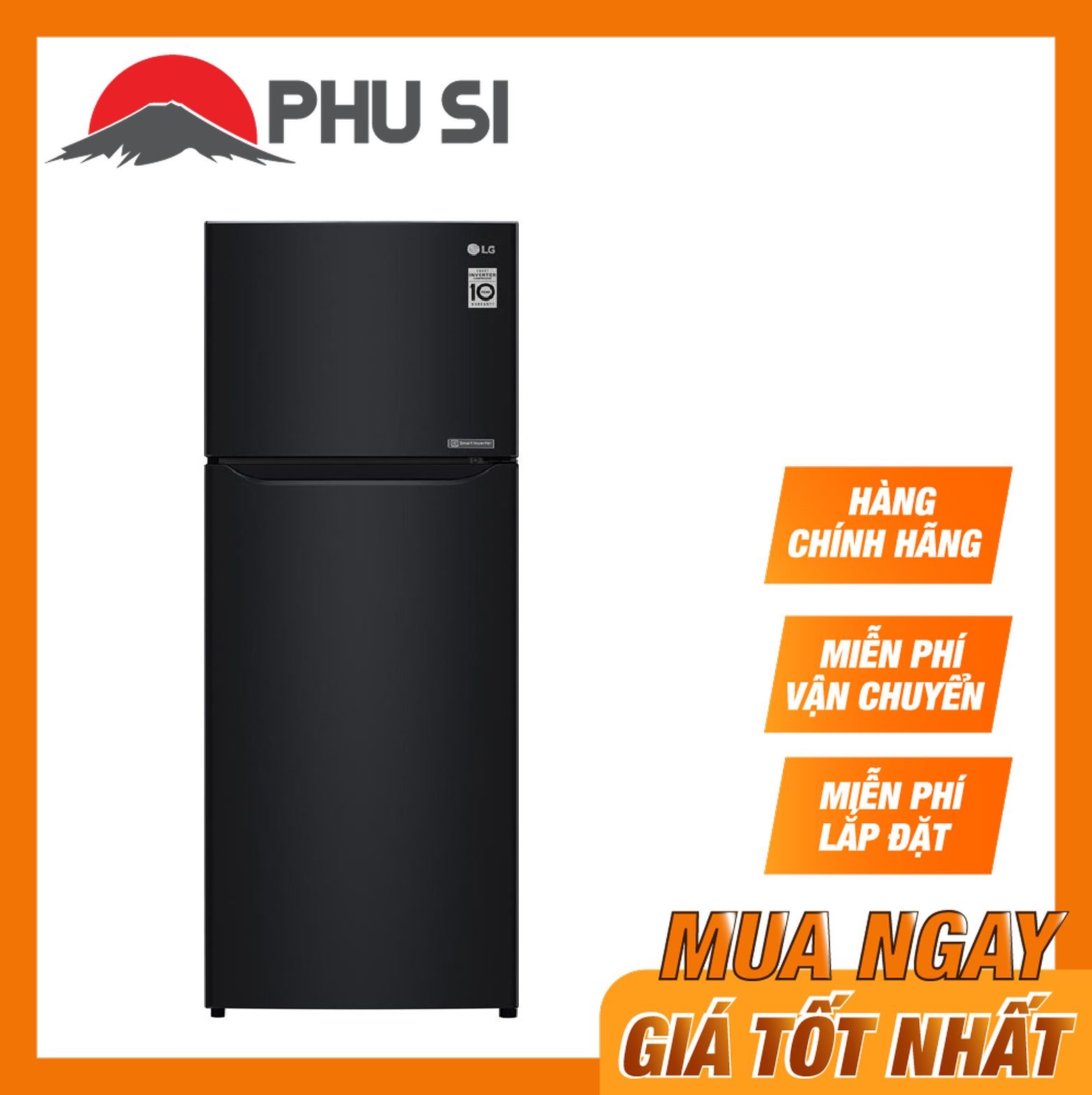 ✅[Trả góp 0%]Tủ Lạnh LG Inverter 209 lít GN-B222WB