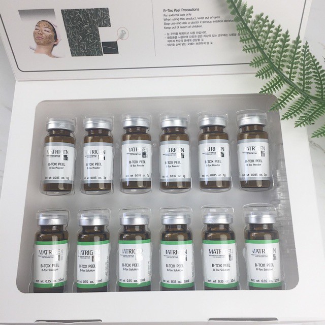 Thay Da Sinh Học silic B TOX PEEL (Loại 2 màu 6 Cặp tảo)