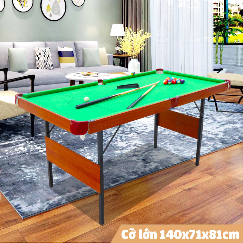 Bàn bi-a bằng gỗ table top pool table ttp-140 kích thước 140x74x81cm​
