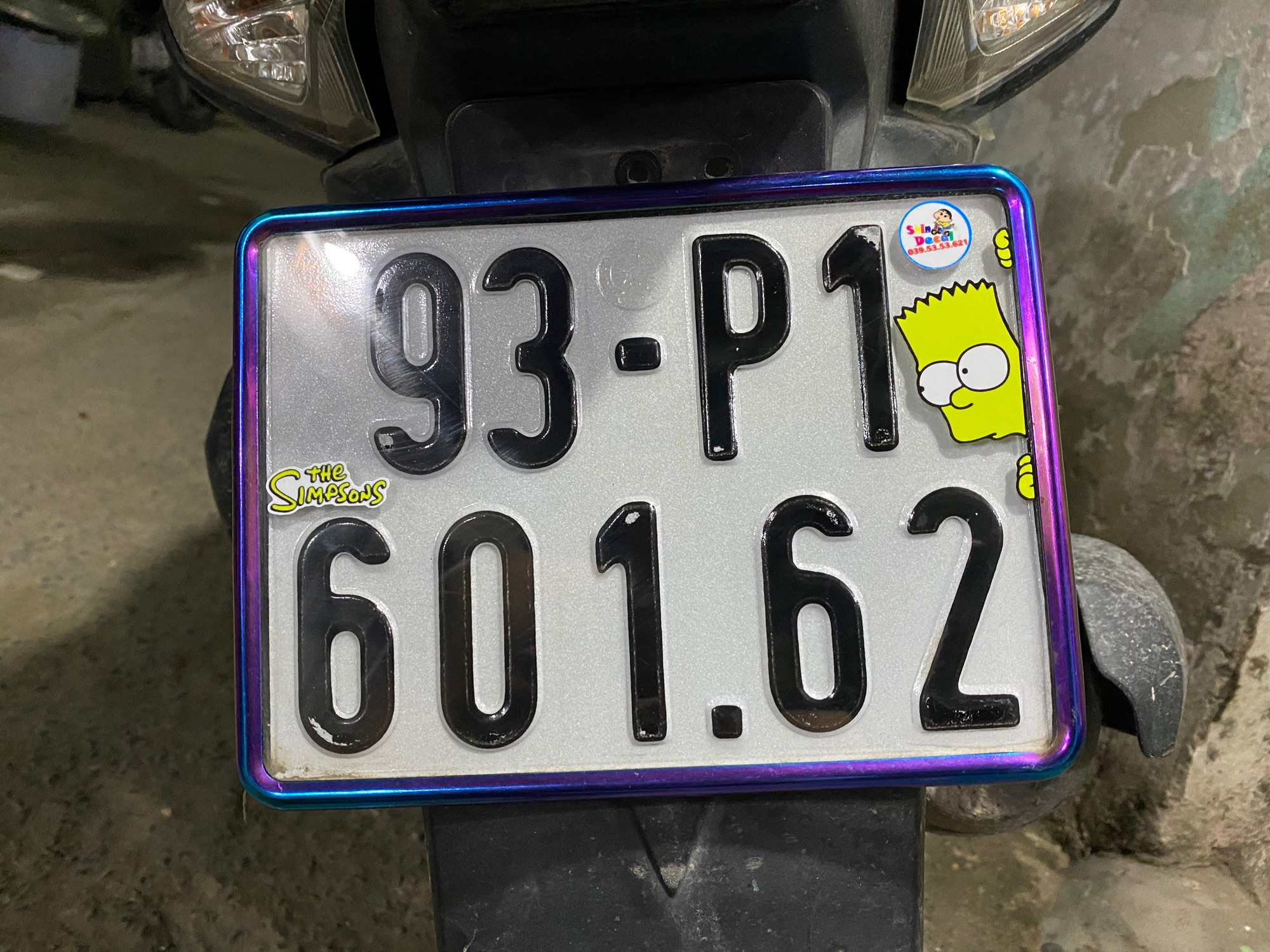Combo 3 tem sticker Dán bảng số Simpson ...