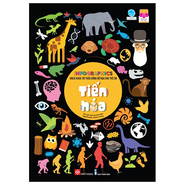 Fahasa - infographics - bách khoa tri thức bằng đồ họa cho trẻ em - tiến hóa