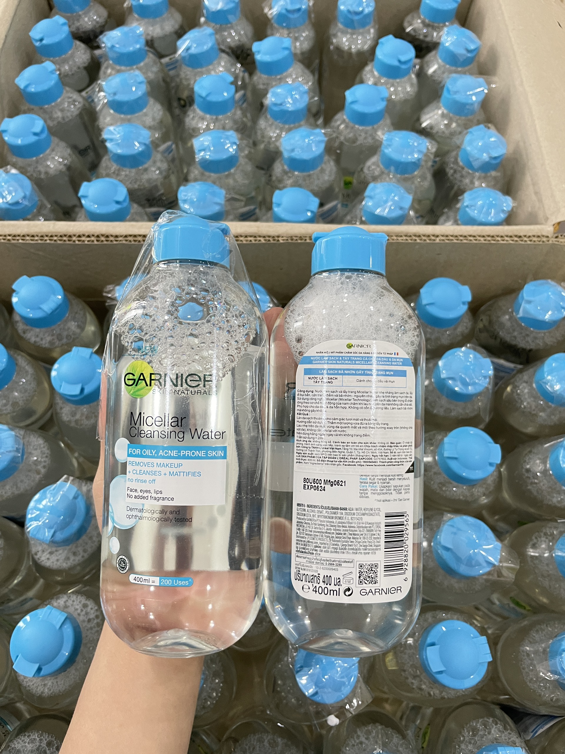[HCM]Nước tẩy trang Garnier Micellar cleansing water 400ml