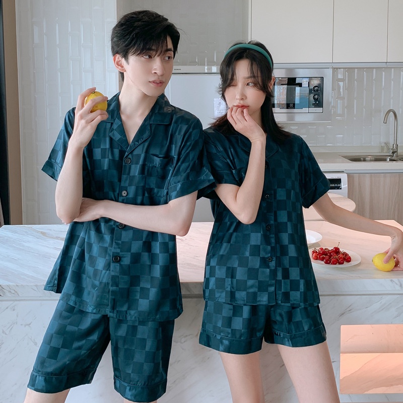 Mua Đồ Ngủ Pijama Nữ Bộ mặc nhà Lụa Cộc Tay Quần Dài Hoạ Tiết Tiểu Thư, lụa  mango cao cấp loại 1 - Suri House