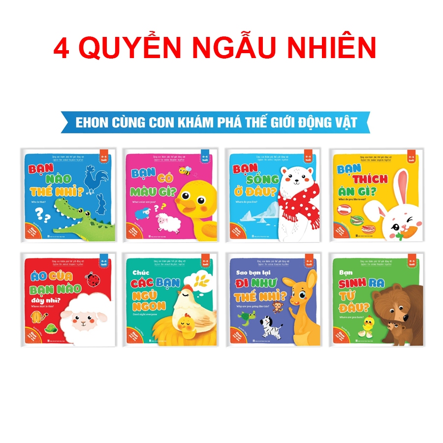 Sách - Bộ Ehon Cùng con khám phá thế giới động vật - song ngữ Việt Anh