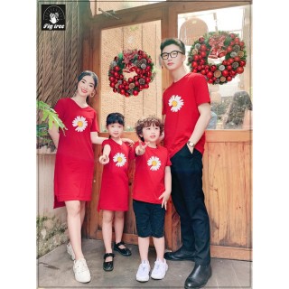 Áo thun gia đình đẹp FIG TREE màu đỏ thumbnail