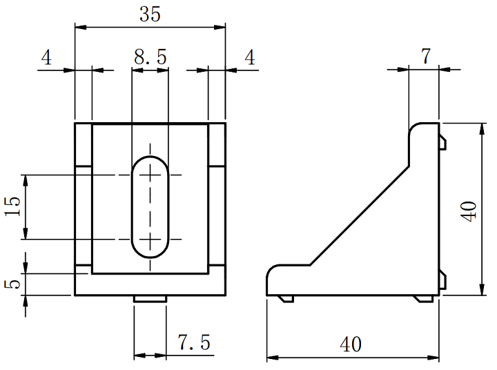Ke góc nhôm định hình 4040