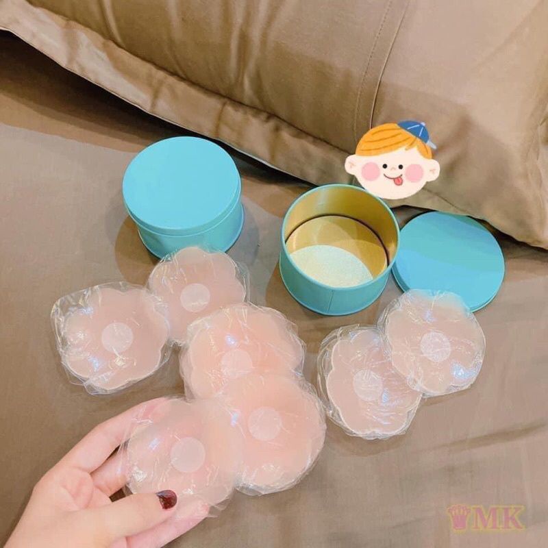 Miếng dán ngực silicon, che ti được sử dụng nhiều lần [Hộp 10 miếng]