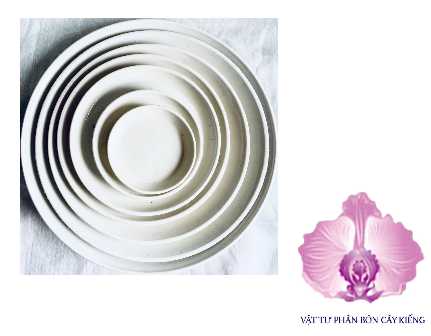 Đĩa lót chậu tròn 21cm - #041D#
