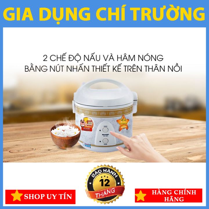 [NỒI CƠM NẮP GÀI]: Sharp 1 lít KS-11EV