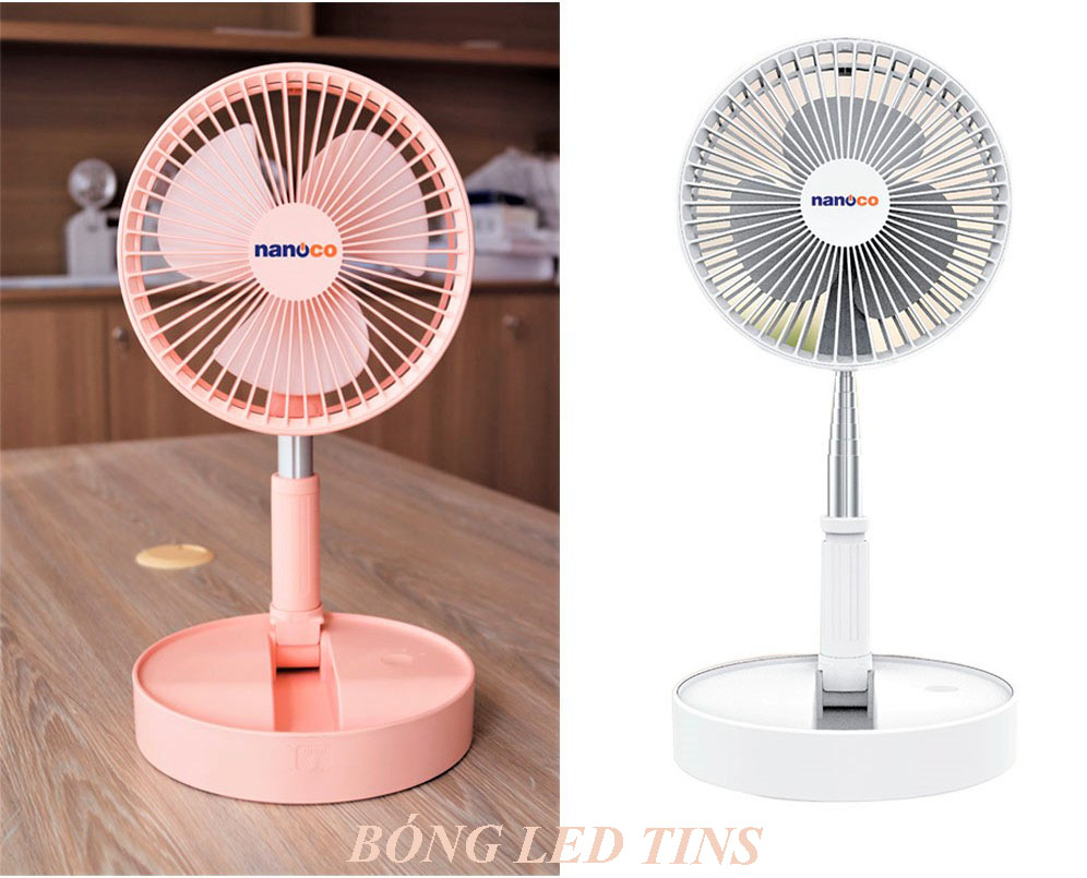 [HCM]Quạt Sạc Điện Gấp Gọn Nanoco NFF1617W