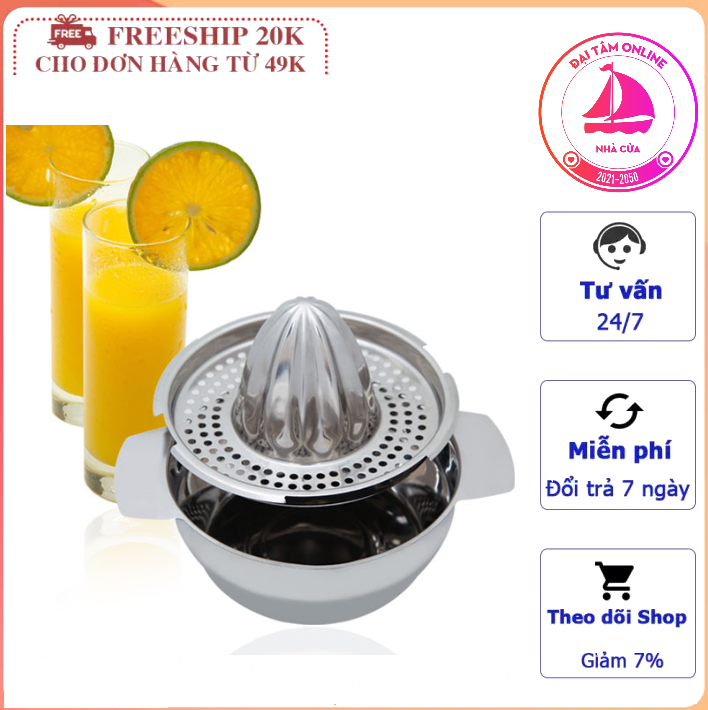 Dụng cụ vắt cam inox - dụng cụ vắt hao quả - vắt cam vắt cam thông minh , dụng cụ vắt cam , sử dụng tiện lợi chất lượng