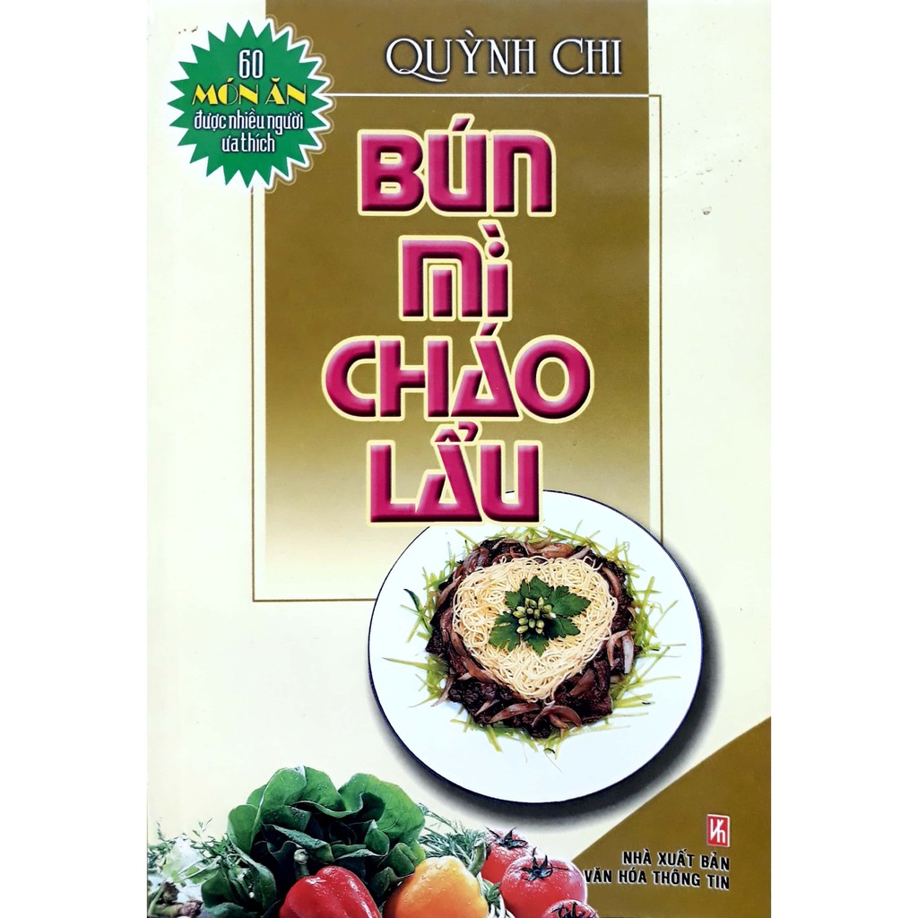 Sách - 60 món ăn được ưa thích - bún, mì, cháo, lẩu
