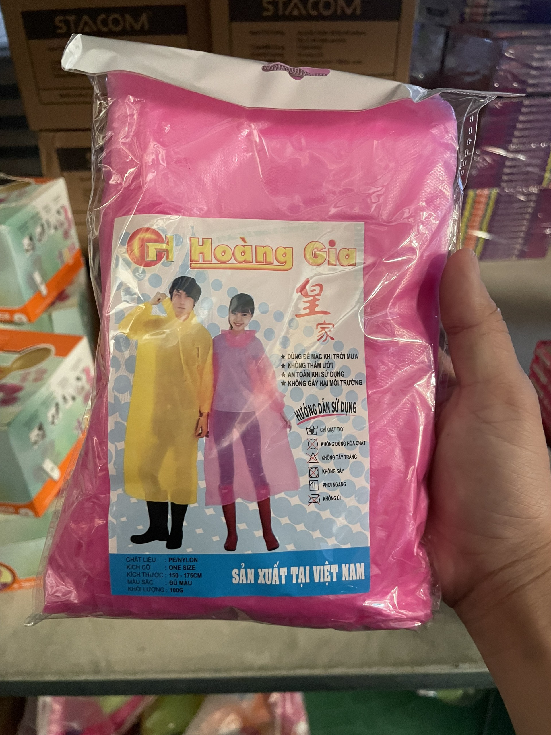 Combo 5 Cái Áo mưa nylong 1 lần tiện lợi dễ sử dụng