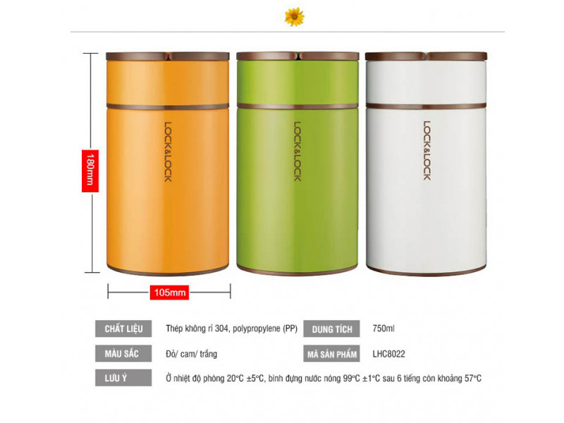 Hộp Ủ Thức Ăn LOCK&LOCK 750mL - LHC8022