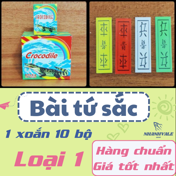Bài tứ sắc 1 xoắn x 10 hộp nhỏ crocodile®